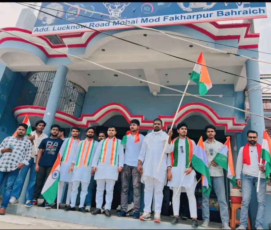 फखरपुर तिरंगा यात्रा