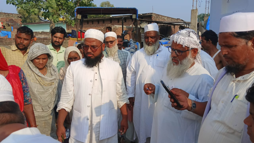 मौलाना सरवर क़ासमी का दौरा: दंगा प्रभावित इलाकों में जाकर पीड़ितों की मदद की।