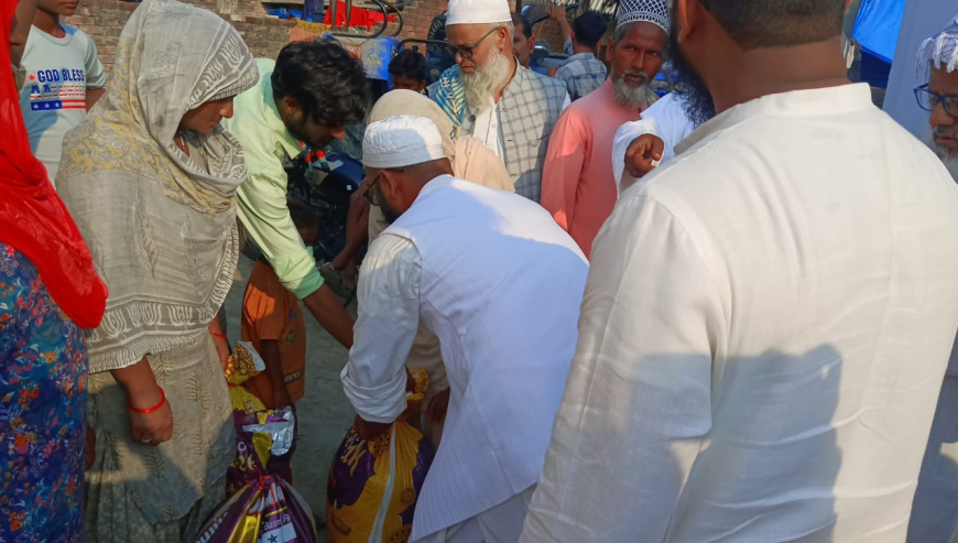मौलाना सरवर क़ासमी का दौरा: दंगा प्रभावित इलाकों में जाकर पीड़ितों की मदद की।