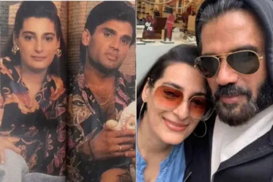 Sunil Shetty and Mana Shetty