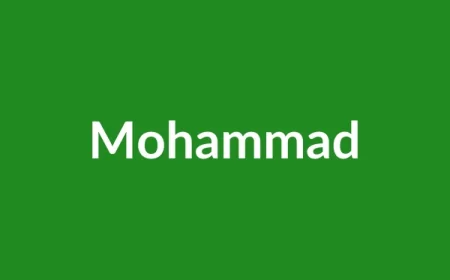 Mohammad Name Meaning in English