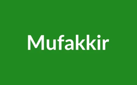 Mufakkir Name Meaning in English
