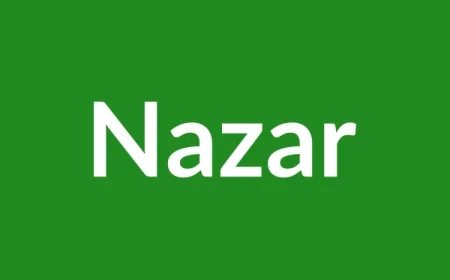 Nazar Name Meaning in English