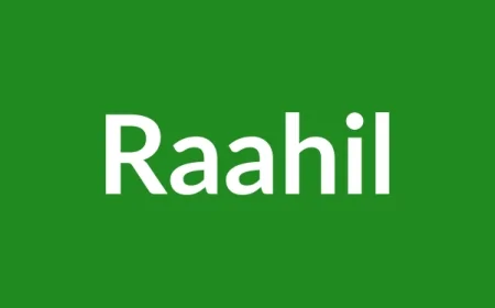 Raahil Name Meaning in English