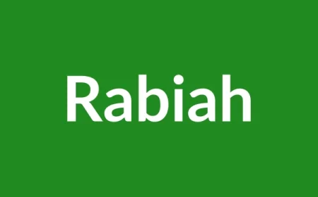 Rabiah Name Meaning in English
