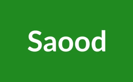 Saood Name Meaning in English