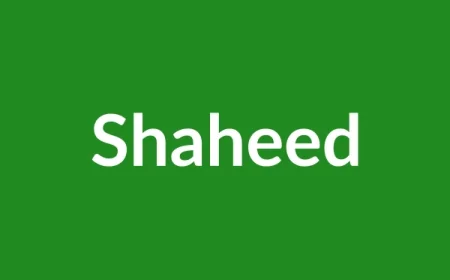 Shaheed Name Meaning in English