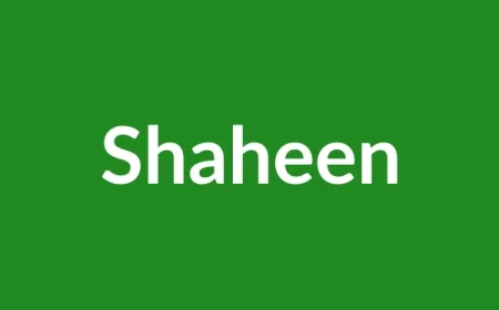 Shaheen Name Meaning in English