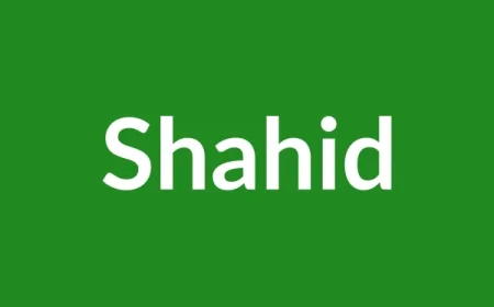 Shahid Name Meaning in English