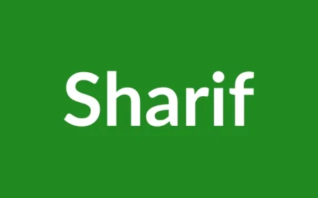 Sharif Name Meaning in English