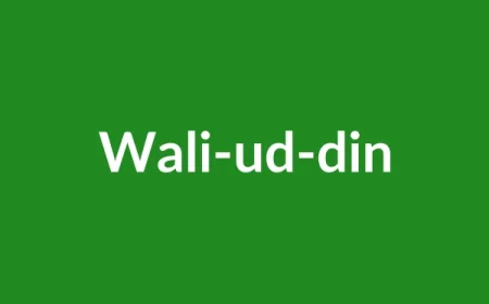 Wali-ud-din Name Meaning in English