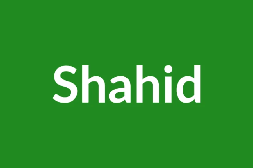 Shahid Name Meaning in English