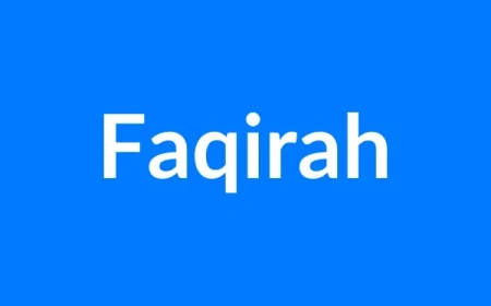 Faqirah Name Meaning | Islamic Girl Name