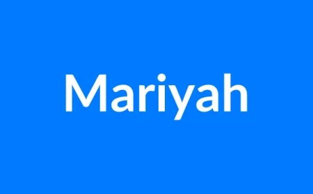Mariyah Name Meaning | Islamic Girl Name