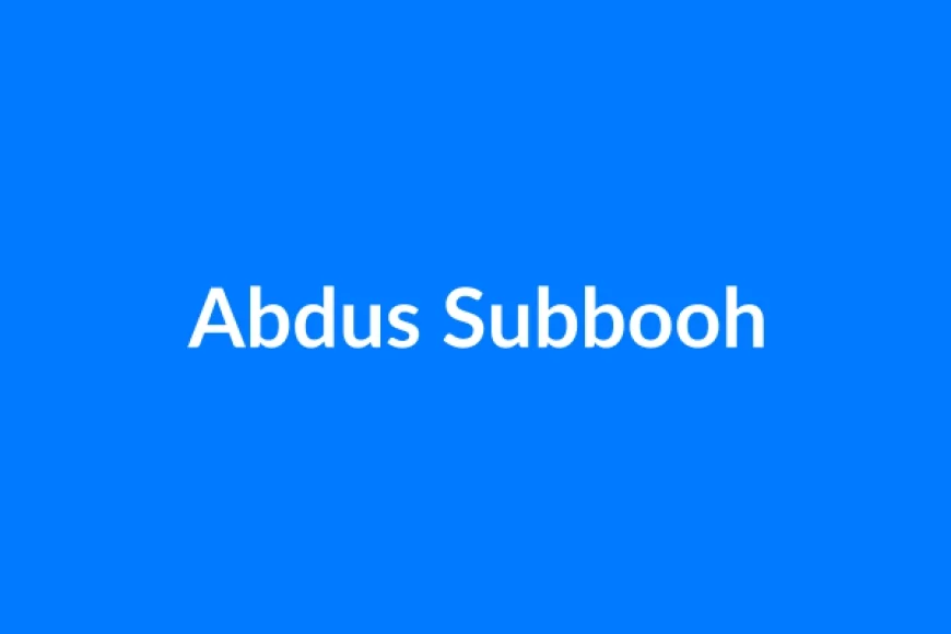 अब्दुस सुब्बू नाम का मतलब | Abdus Subbooh Name Meaning in Hindi
