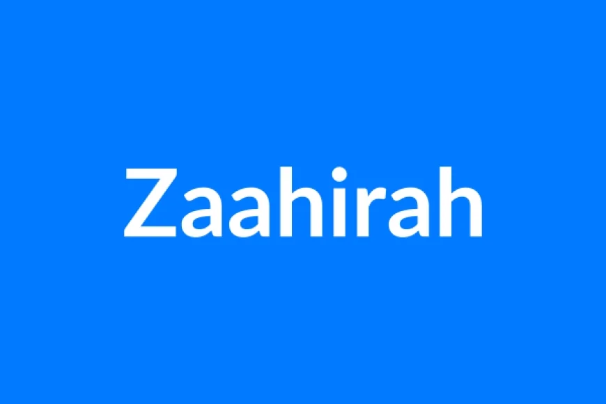 Zaahirah नाम का मतलब | Zaahirah Name Meaning in Hindi
