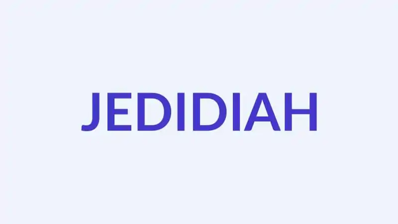 जेडिडियाह नाम का अर्थ, उत्पत्ति और व्यक्तित्व