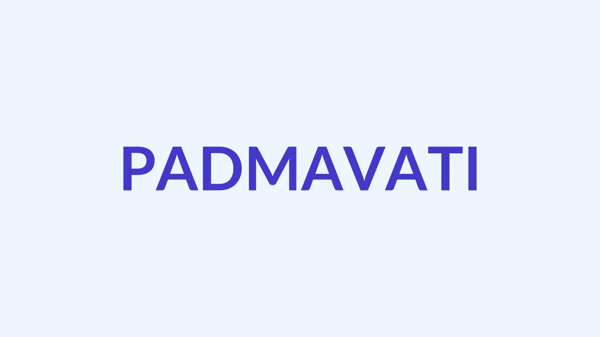पद्मावती Name Meaning