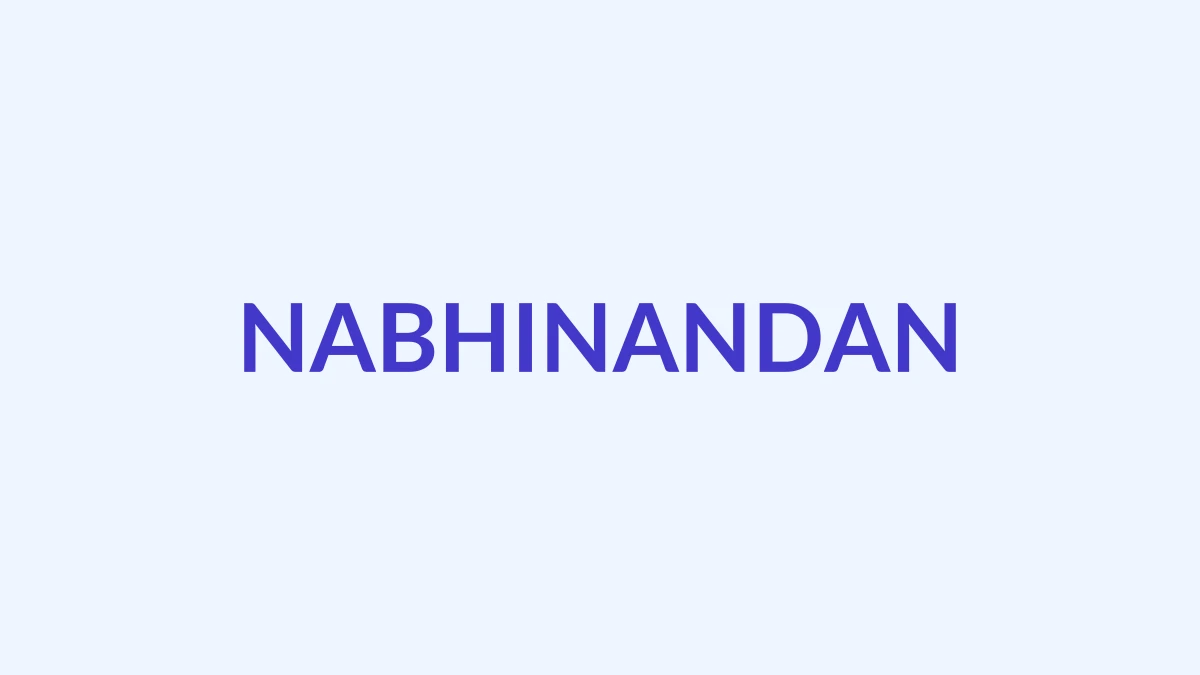 नाभिनंदन Name Meaning