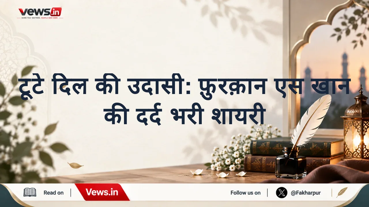टूटे दिल की उदासी: फ़ुरक़ान एस खान की दर्द भरी शायरी
