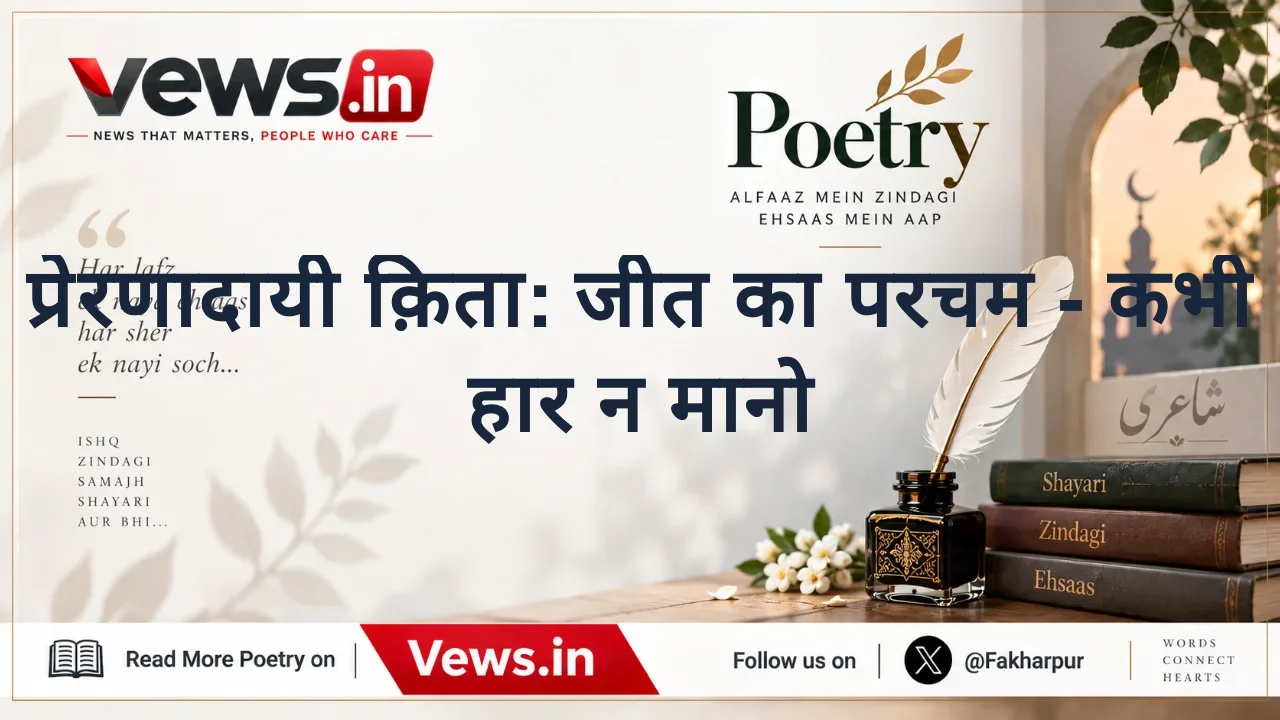 प्रेरणादायी क़िता: जीत का परचम - कभी हार न मानो