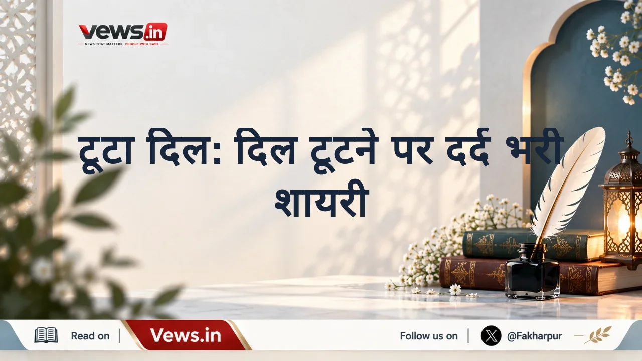 टूटा दिल: दिल टूटने पर दर्द भरी शायरी