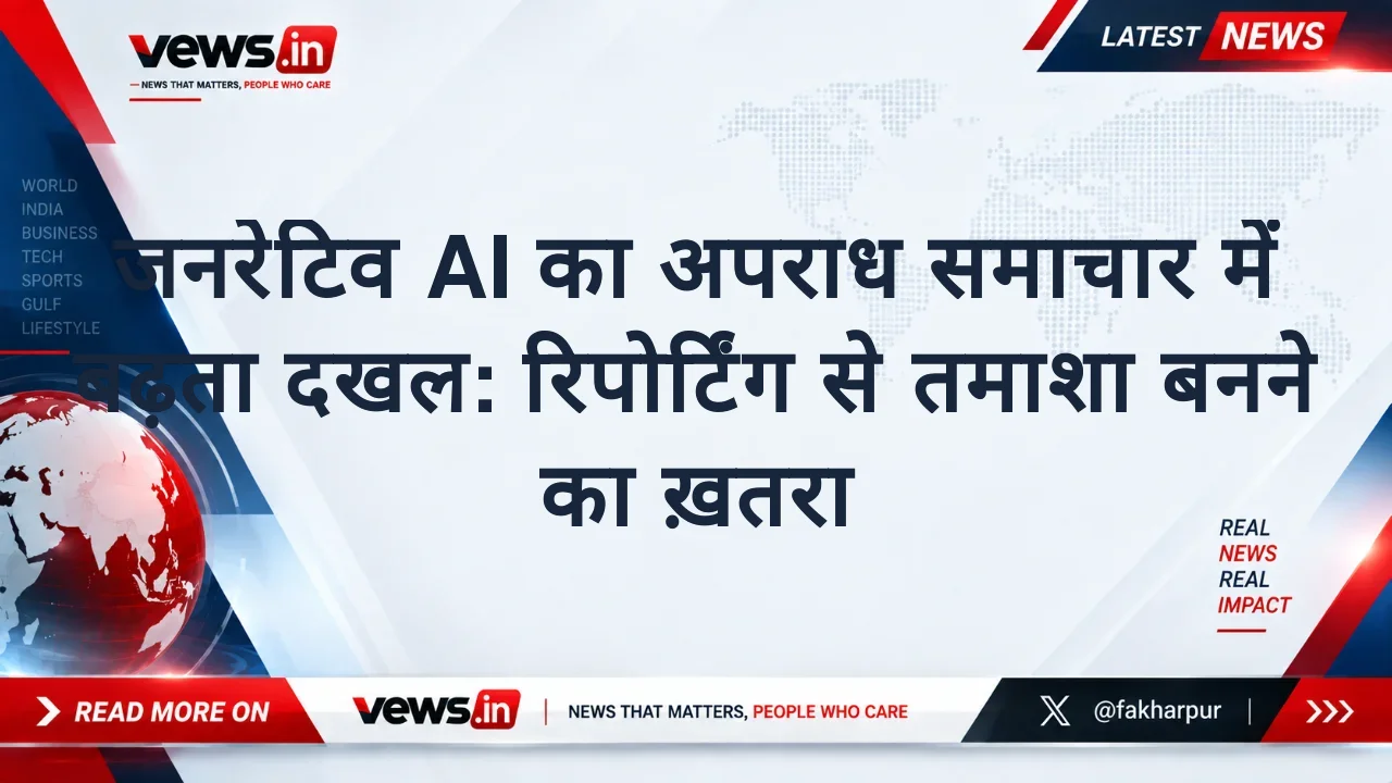जनरेटिव AI का अपराध समाचार में बढ़ता दखल: रिपोर्टिंग से तमाशा बनने का ख़तरा