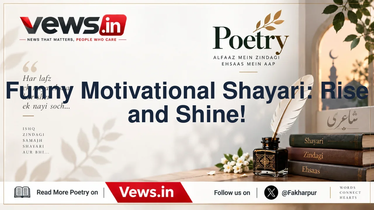 Funny Motivational Shayari: Rise and Shine!